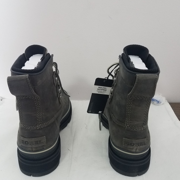 Sorel Lennox street boot wp sage dark moss 7.5 NWT - Picture 7 of 9